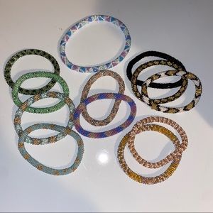 Lily&Laura beaded roll on bracelets